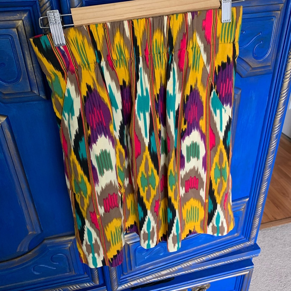 💜 Cabi Ikat Bella Aztec Tribal Print Skirt XS - Picture 2 of 4